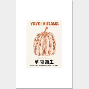 Yayoi Kusama Pumpkin Exhibition Art Japanese Wall Art Posters and Art